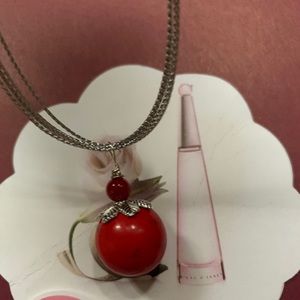 3/$50 Hand made cherry 🍒 design necklace